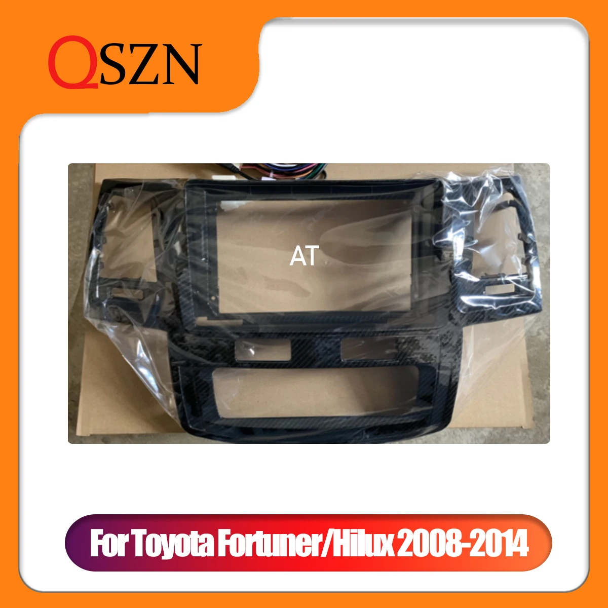 

Рамка для автомобильного радио QSZN 9 дюймов для Toyota Fortuner/Hilux 2008-2014, Автомобильный плеер, DVD, приборная панель, аудио, монтажная панель