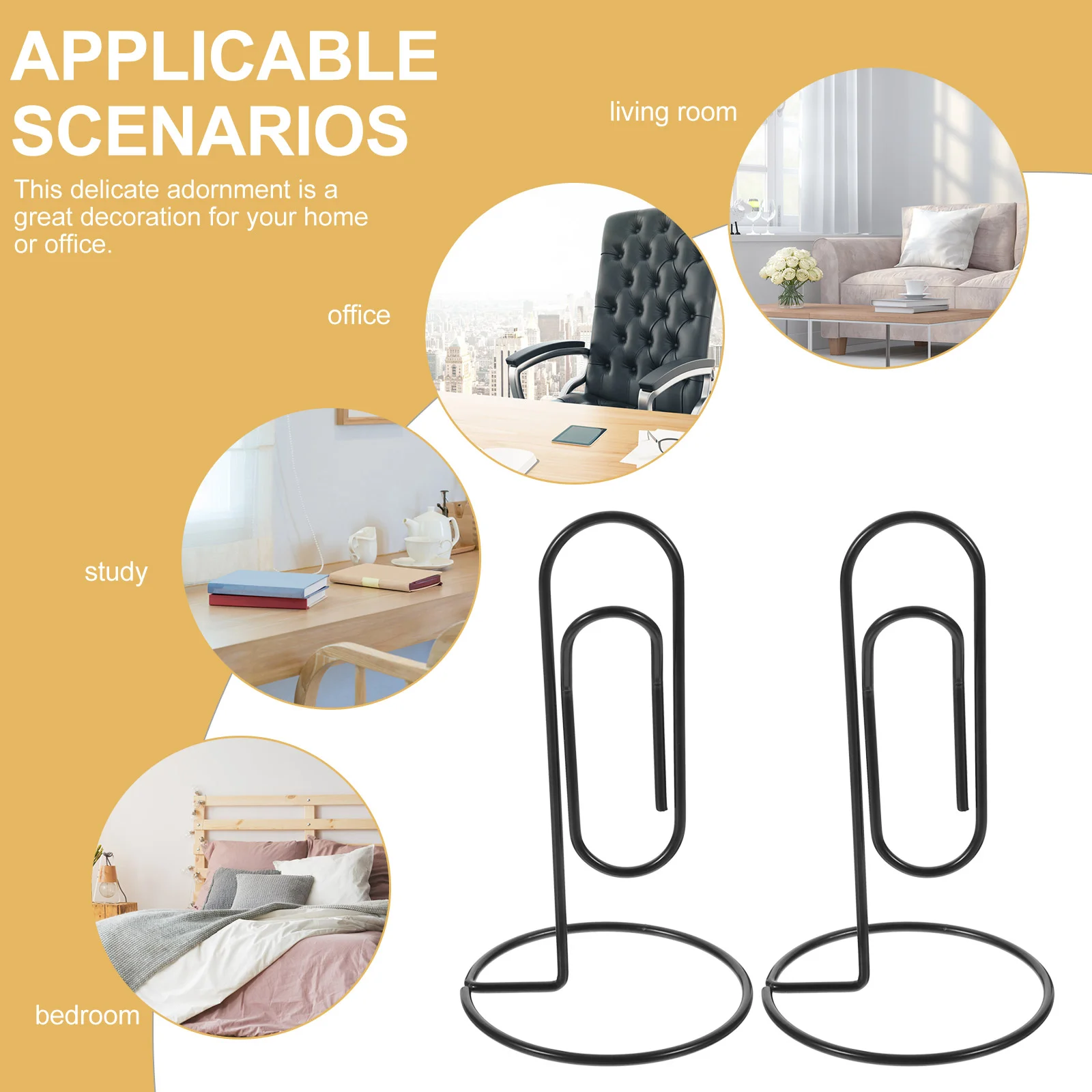 5 Pcs Multifunction Memorandum Staff Student Card Binder Clips Dispenser Stand Metal