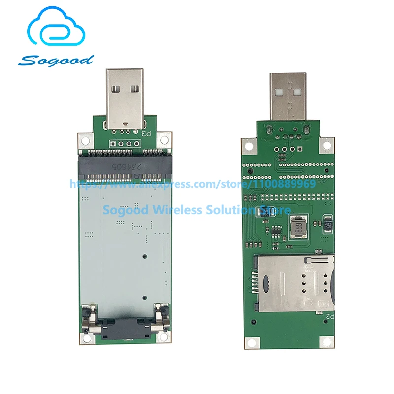 1PCS MINI PCIE to USB Adapter with NANO SIM card slot for MINI PCI-e 4G module EP06-E EC25-EUX EC25-AUX EC21 SIM7600G SIM7600E-H