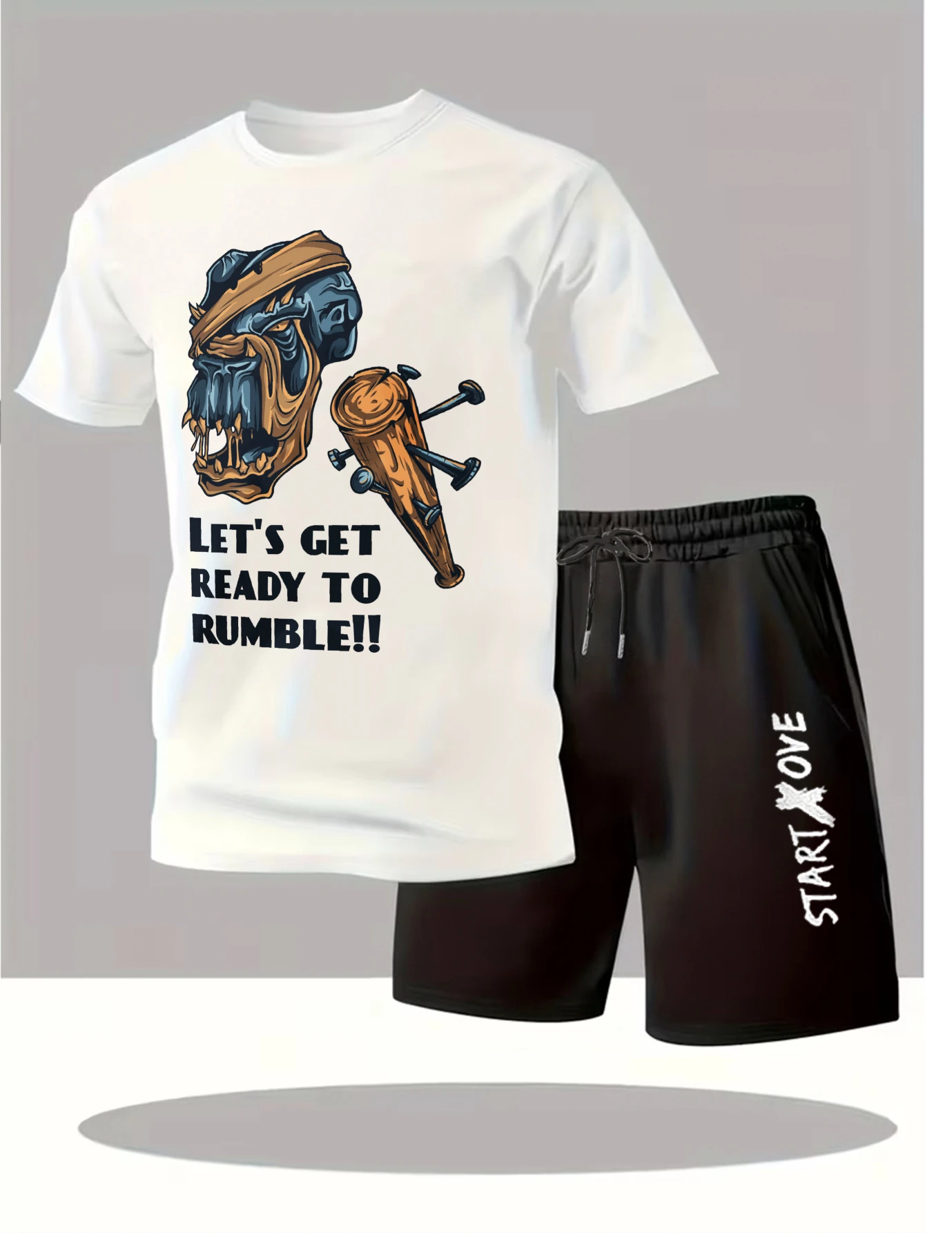 

Мужские комплекты 2025: Новинка! Модные спортивные костюмы Y2K, комплект из свитшота и шорт с графическим принтом, мужская одежда с эффектом струящегося цвета