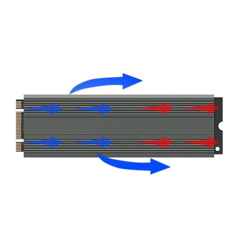 M.2 NVMe SSD Radiator M2 2280 HDD dysk twardy Radiator grzejnik aluminiowy z podkładka termiczna na pulpit PC Sata SSD Cooler