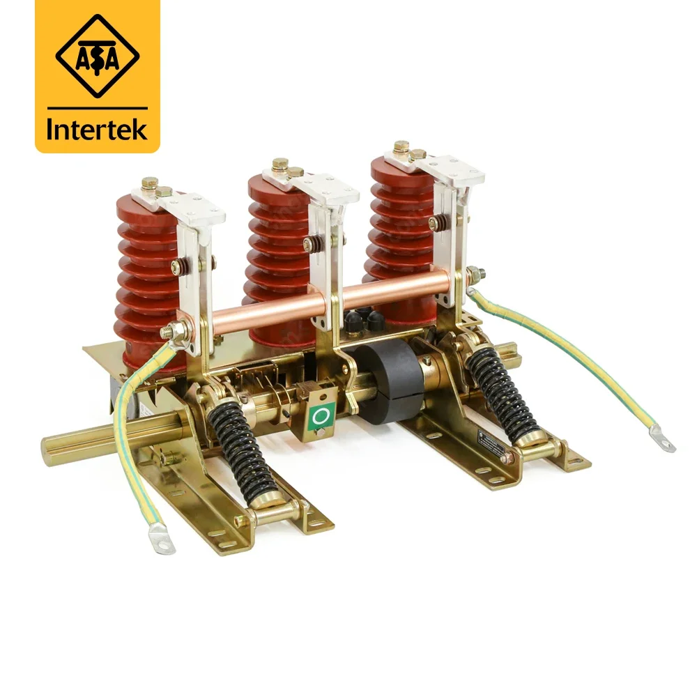 JN15 17.5kV Motor Operated Grounding Switch 31.5kA IEC62271 MV Switchgear 150mm 3-Phase Distance Medium Voltage Earthing Switch