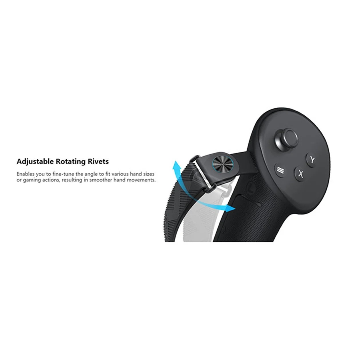 AA98 Silicone Protective Cover with Knuckle Strap for 3 Controller Grips Handle Protector VR Accessories