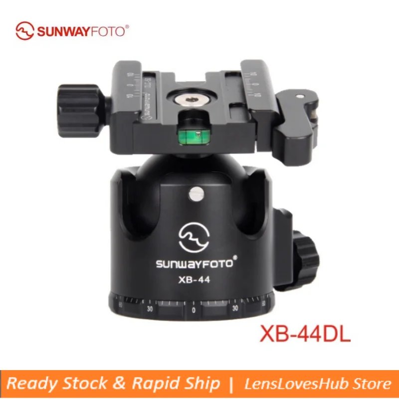 

SUNWAYFOTO XB-44DL 44mm Ballhead Low Profile Camera Mount for Tripod with Arca-Swiss Quick Release Plate