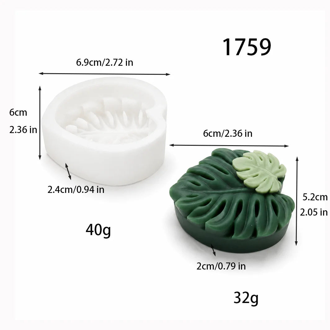 Soap Making Supplies Wholesale - Toptan Yaprak Silikon Mum Kalıbı Aroma
