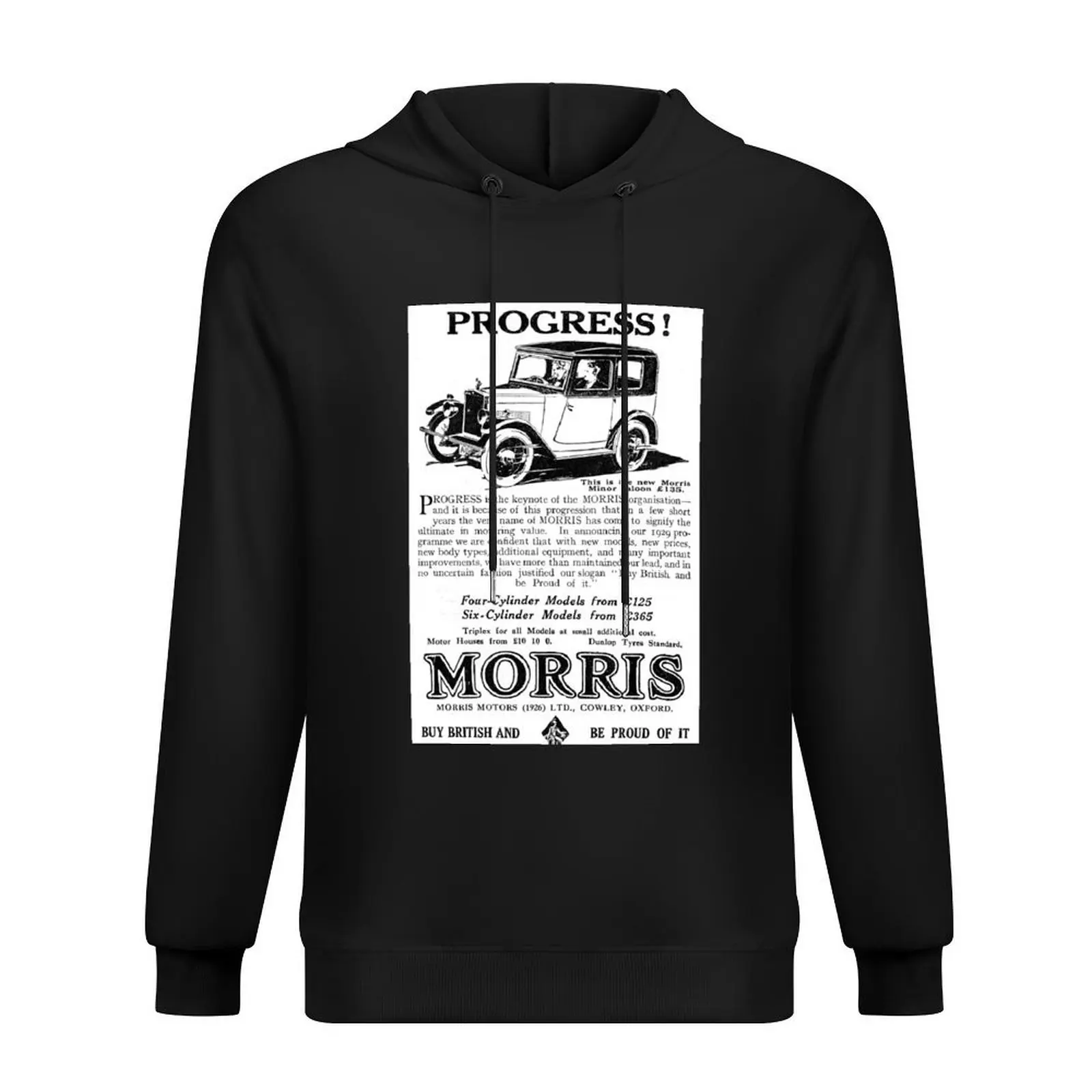 

Morris Motors - Morris Minor Saloon - 1929 Vintage Advert Hoodie korean clothes men's sweat-shirt hoodies and sweatshirts new