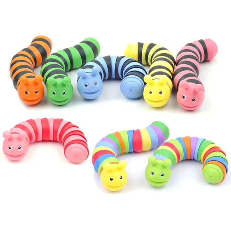 

Decompression Toys Office Toys Flexible Fingertip Caterpillar Antistress Squirming Slug Fidget Toys Autism Children Gift