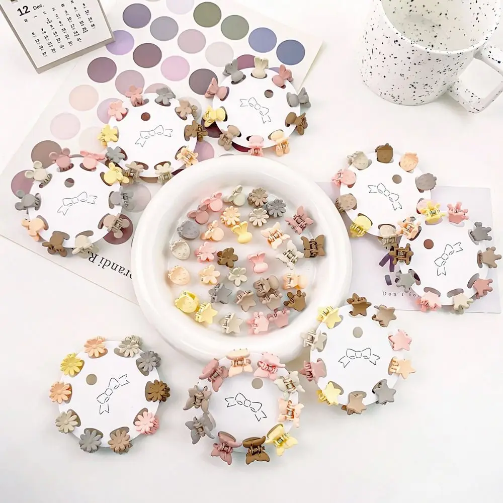 

Hair Accessories Mini Hair Claw Frosting Barrettes Star Hair Crab Clip Hair Clip Hair Ornaments Flower Mini Hair Claw Daily Life