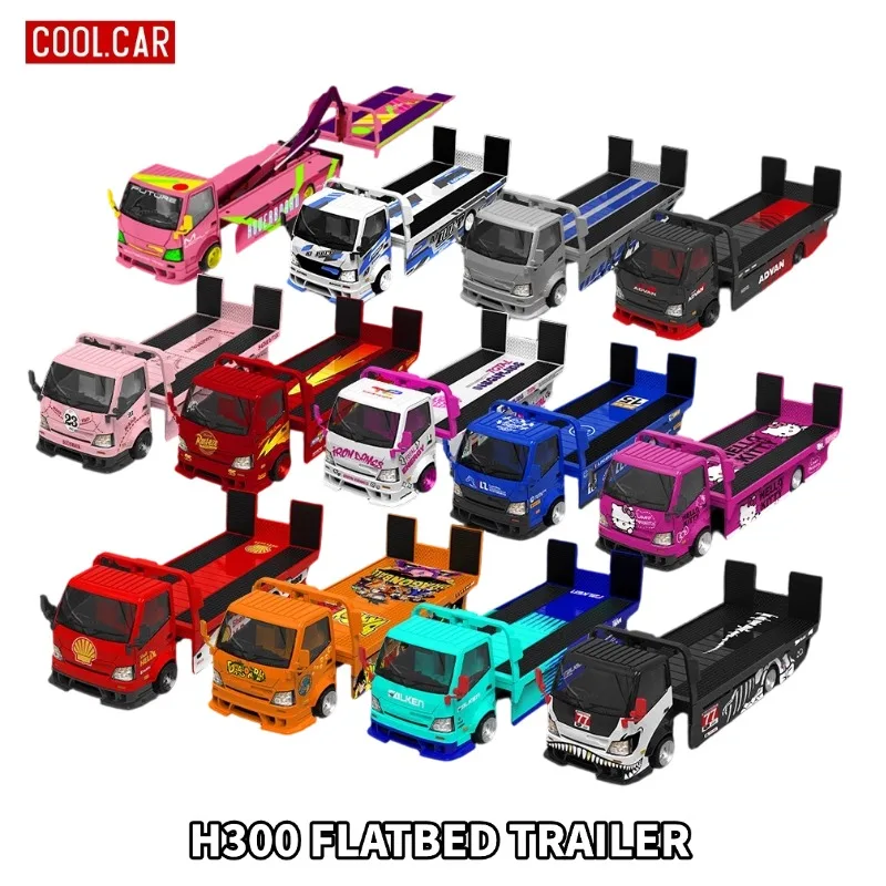 

CC 1:64 H300 Cast Aluminum Alloy Car Model for Plate Transport Trailer, Boys' Holiday Gift, Adult Collection Piece.