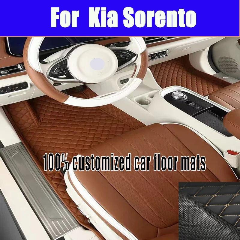 

Изготовленные на заказ автомобильные коврики для Kia Sorento 2006 2007 2008, автомобильные коврики с полным покрытием