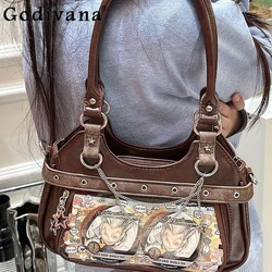 Y2k Design Bolso Transparent Layer Itabag Fashion Personalized Messenger Bag Girls Retro Shoulder Bags JK Women's Handbag