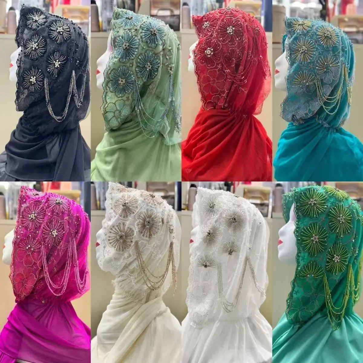 

Бесплатная доставка, хиджаб, мусульманская женская шаль, головной платок, роскошный шифоновый шарф с кисточками, Малайзия Куфи, ислам, летний тонкий тюрбан 05469