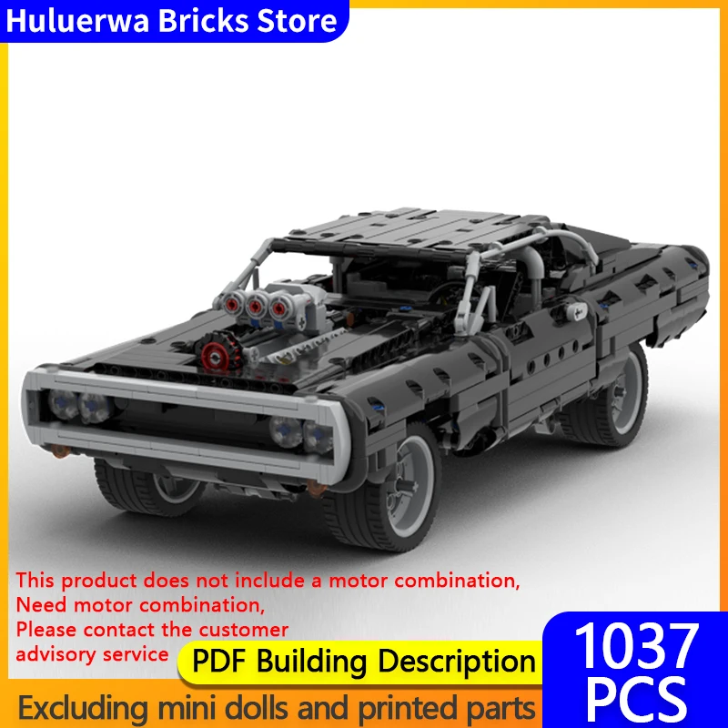 

Speed Racing Car Model MOC Building Bricks Charger American Muscle Car Modular Technology Gifts Holiday Assemble Children Toys