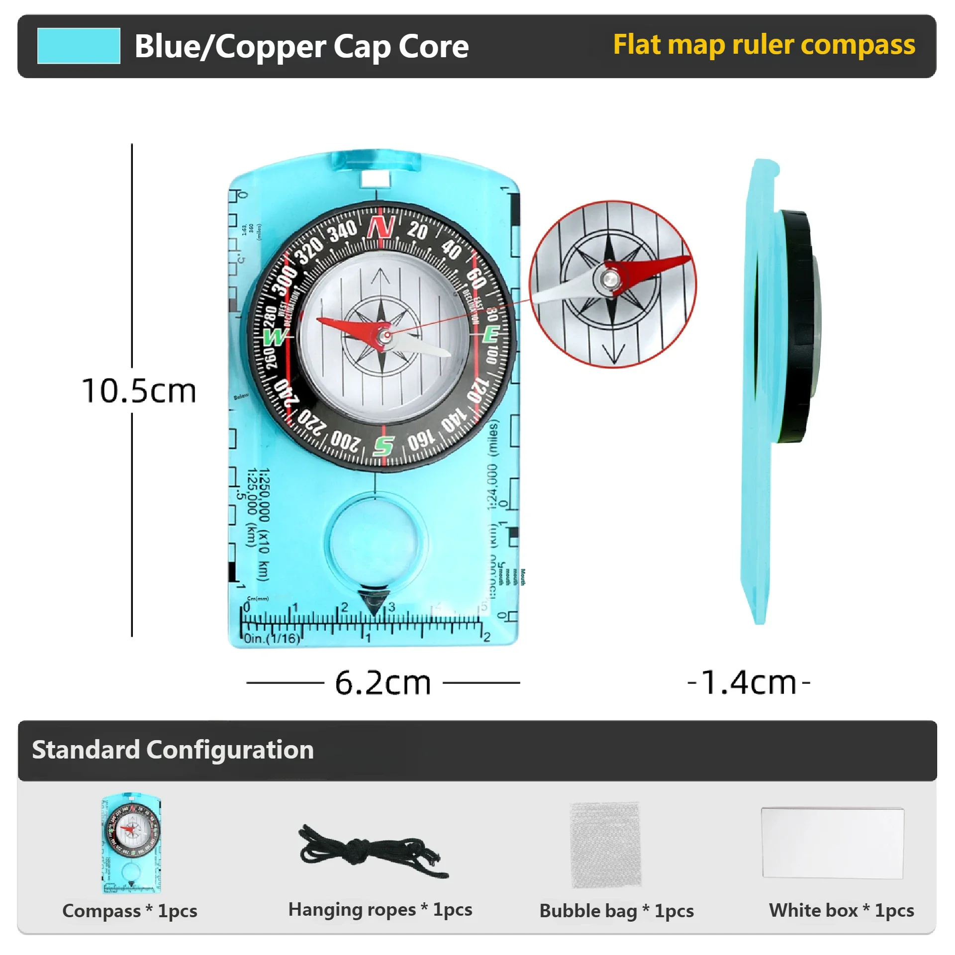 بوصلة متعددة الوظائف للتخييم في الهواء الطلق، بوصلة، بوصلة، مسطرة خريطة، أدوات تخييم لتعليم الطلاب، المسح وتحديد المواقع