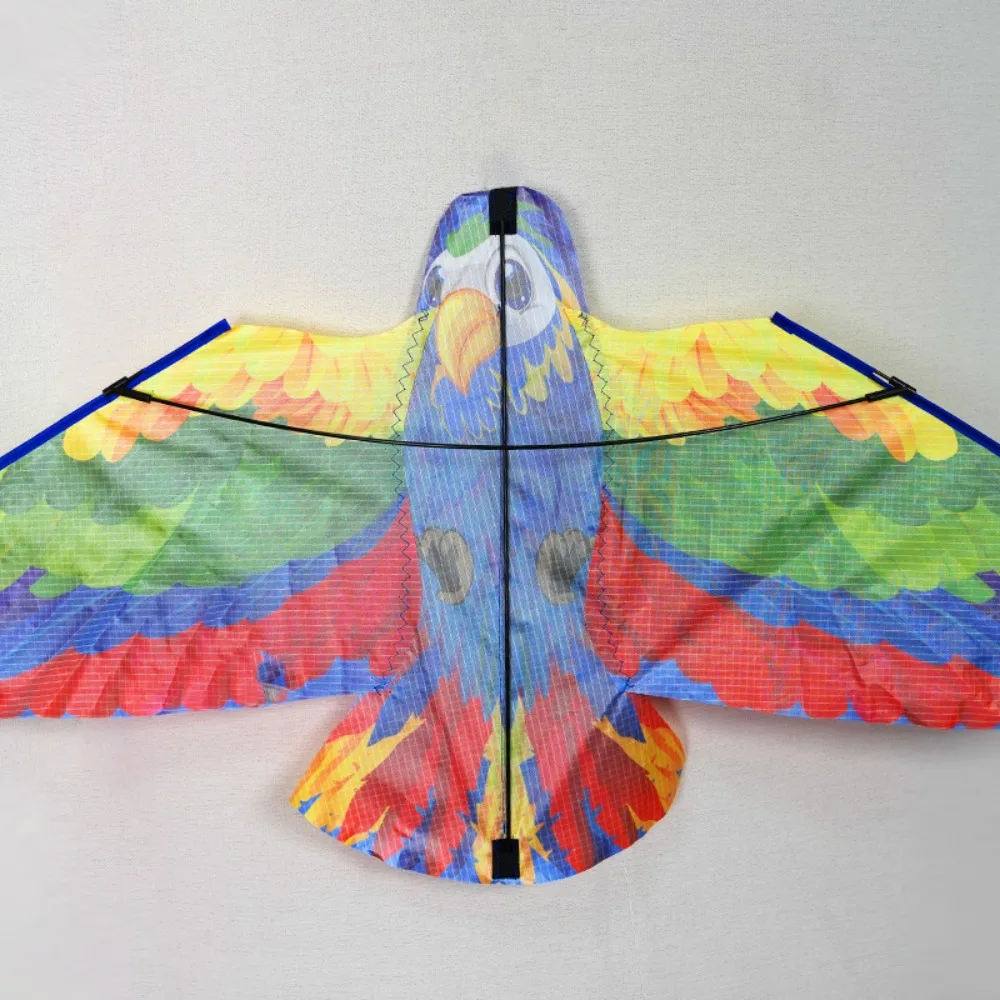 New Good Flying Bird Parrot Kite 50 Meter Kite Line Long Tail Children's Kite Colored Gift 1M Cartoon Kites Family Trips