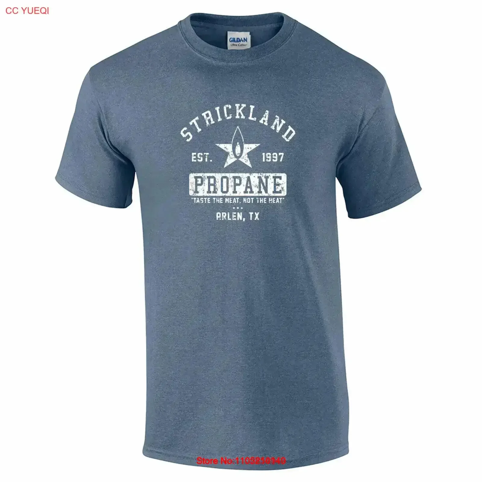 302 ستريكلاند البروبان رجل تي شيرت تكساس هانك كينغ برنامج تلفزيوني هيل 90s زي خمر غسلها مريحة امتدت لينة