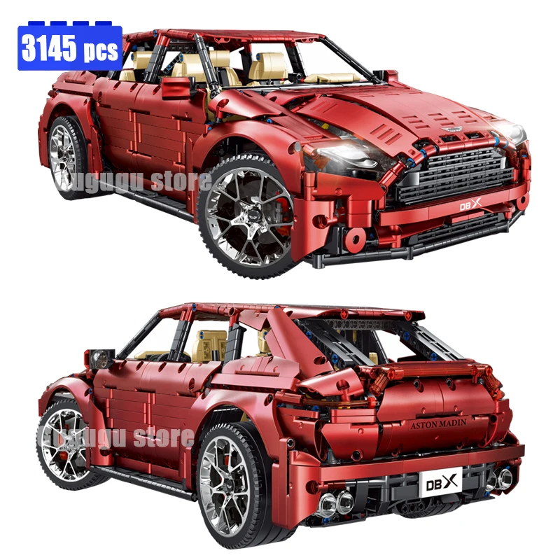 3145 pz High Tech tecnico città telecomando SUV auto sportiva DBX 1:8 blocchi di costruzione MOC veicolo mattoncini giocattoli per i ragazzi Set regalo