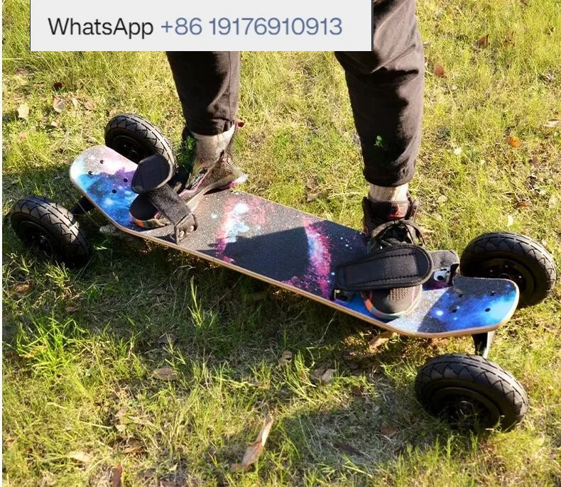 Mountain off-road four-wheel unpowered skateboard Kite board Sand grass off-road skateboard