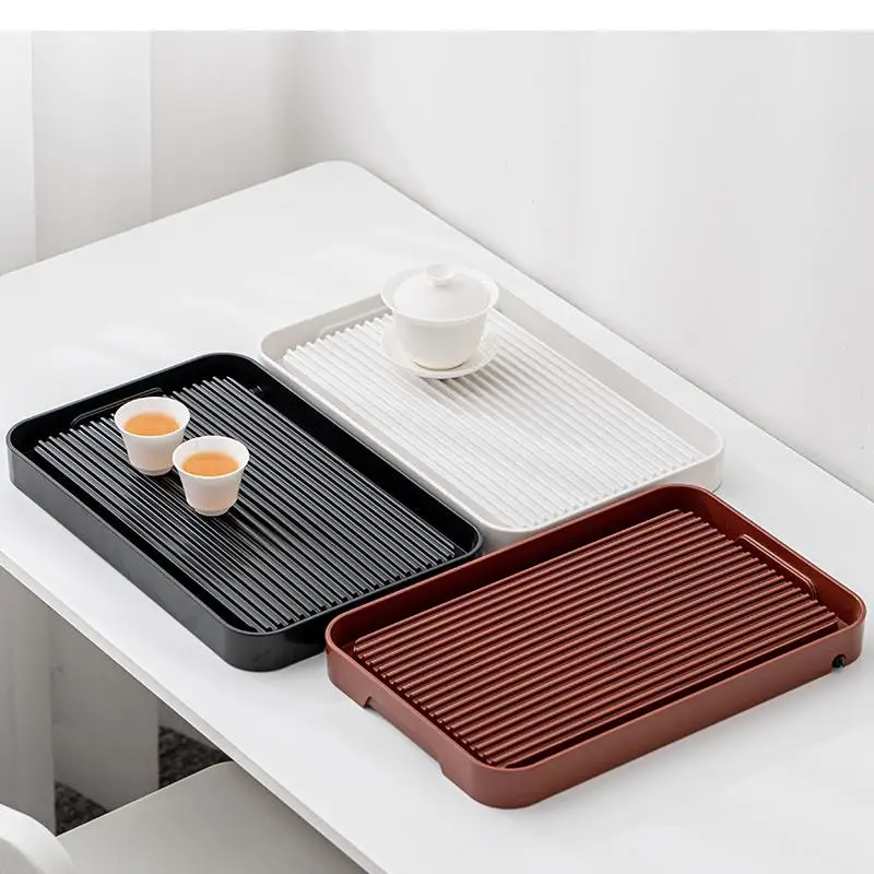 

Melamine Drain Tray Household Storage Rack Cup Tray Simple Plastic Storage and Row Dual-purpose Small Dry Tea Tray Tea Set