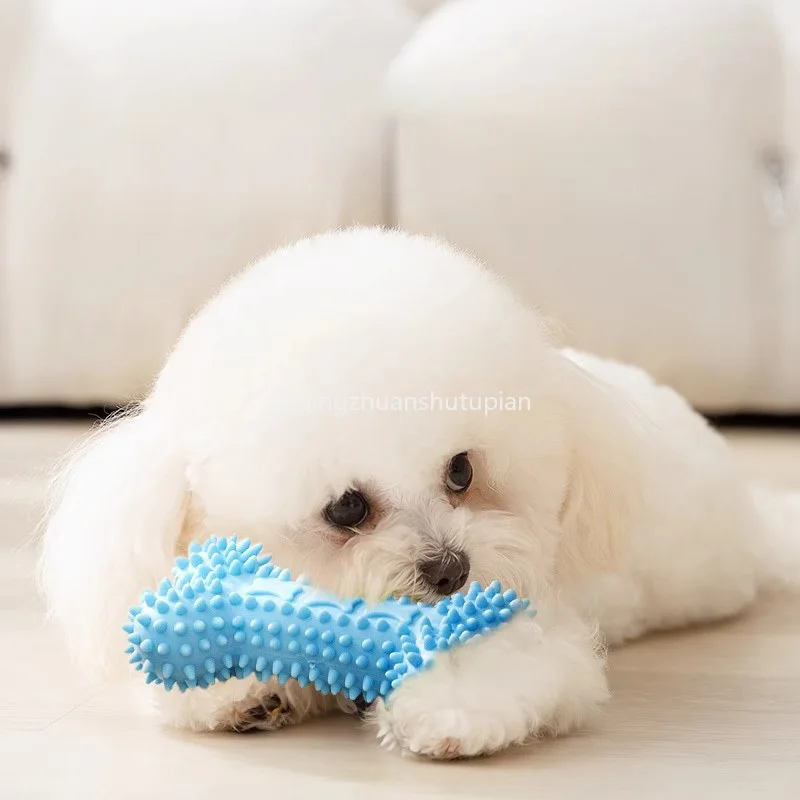 

Bite-Resistant Dog Toys Bite Dog Chew For Small Puppies Teething Toys for Cleaning Teeth Cute Pink Small Pet Toys Soft