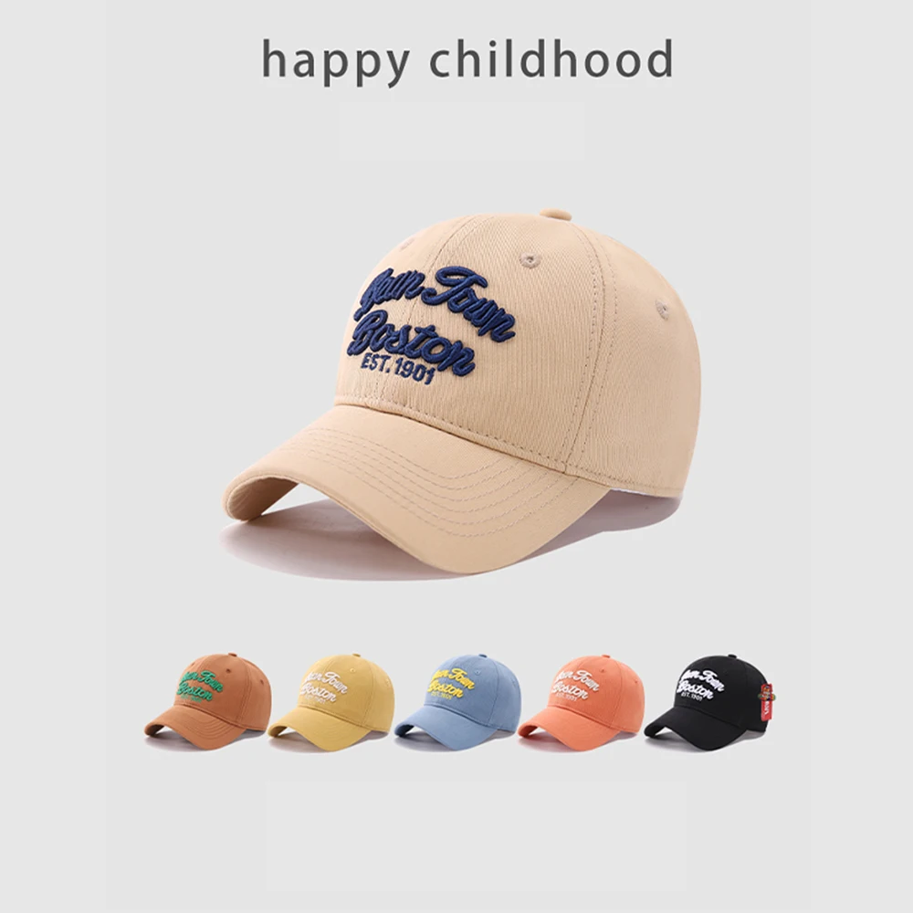 

Children's Hats Spring New Alphabet Embroidery Fashion Caps For Boys And Girls Baby Rest Shade Baseball Cap