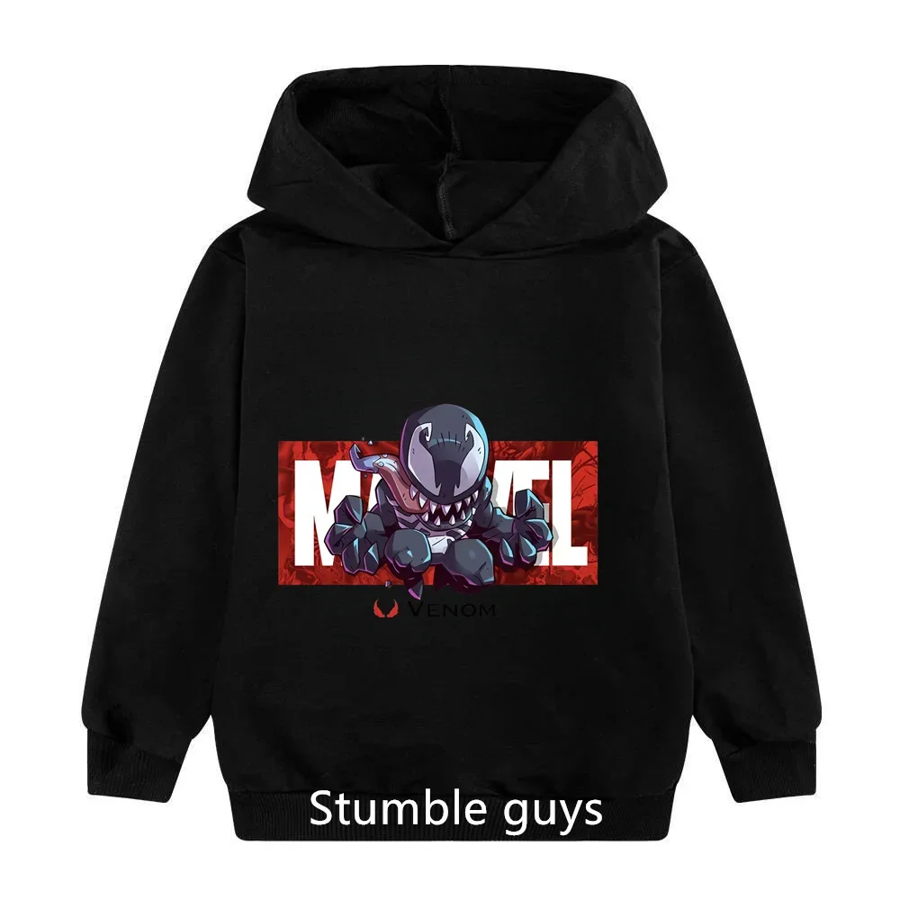 2024 New Venom Disney Marvel Men's and Women's Casual Sports Clothes Top Boys and Girls Hooded Hoodie Cool,