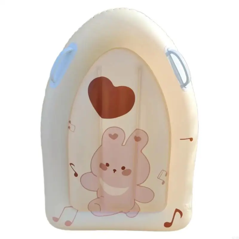 

Q22D Kids Floats Water Floating Toy with Handle Cartoon Pattern Swimming Pool Float