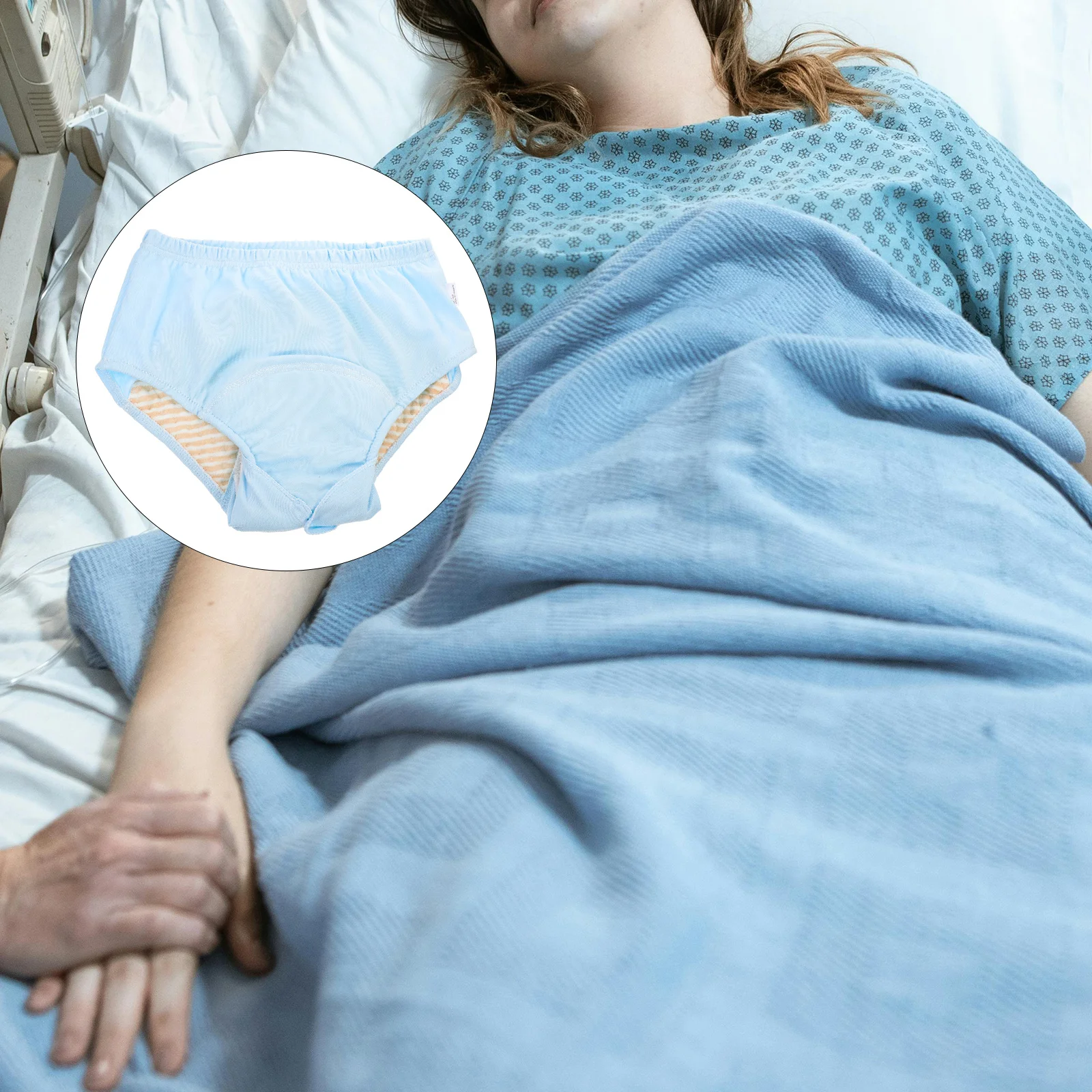 Многоразовые моющиеся подгузники для взрослых, хлопковое герметичное нижнее белье для пожилых людей, мягкое, удобное, дышащее, против протечек, уход за пожилыми людьми
