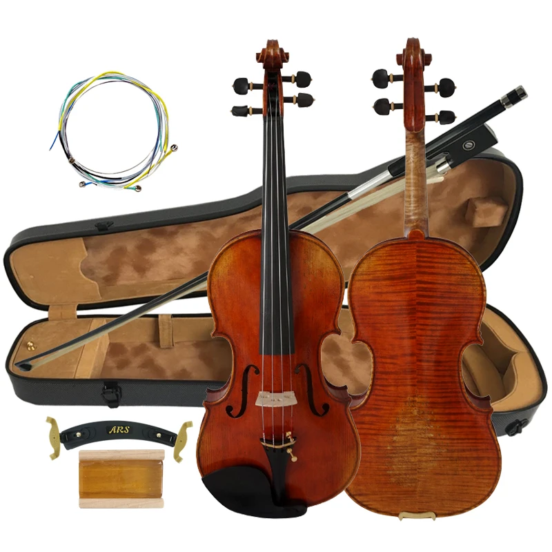 Free Shipping Musical instrument manufacturer cheap handmade violin made in China HV08B