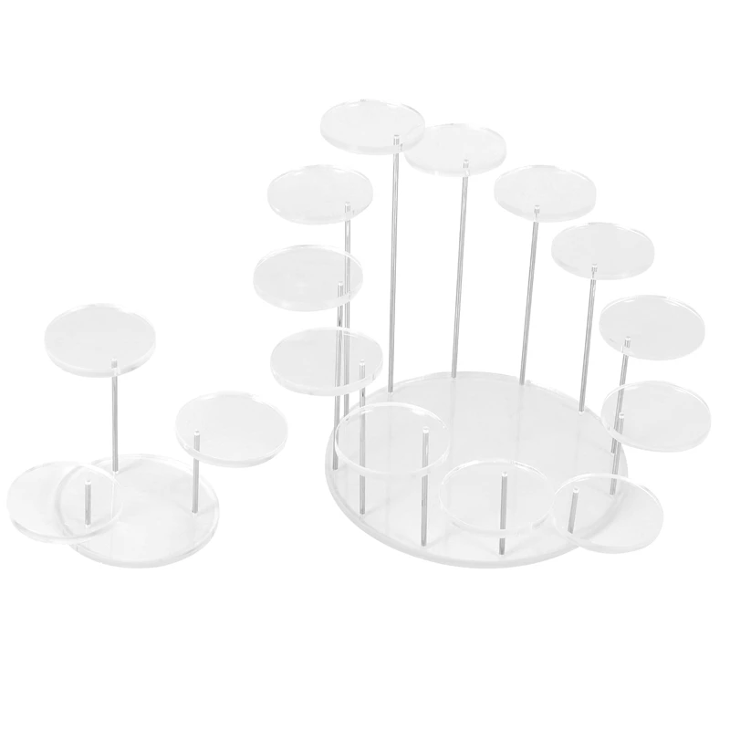 Display stand 2Pcs Round Acrylic Cupcake Stand-Premium Cupcake Holder, Cupcake Display Stand Dessert Stand