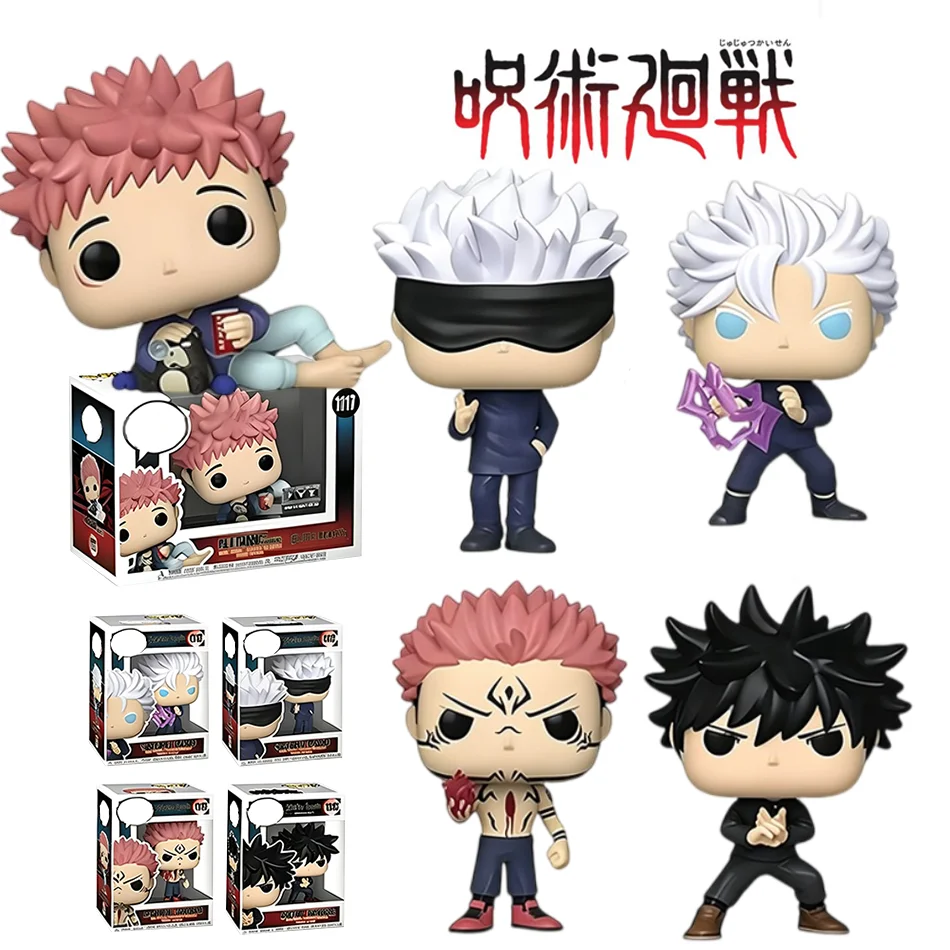 1-5 Stück Jujutsu Kaisen Figuren Satoru Gojo/Yuji Itadori/Sukuna Actionfiguren Cosplay Vinyl-Ornamente Spielzeug Neujahrsgeschenk