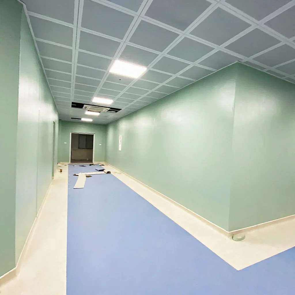Customize  Medical Cleanroom Vinyl Homogeneous PVC Flooring Operating Theatre Room Anti-Static PVC Floor for Hospital and Labora