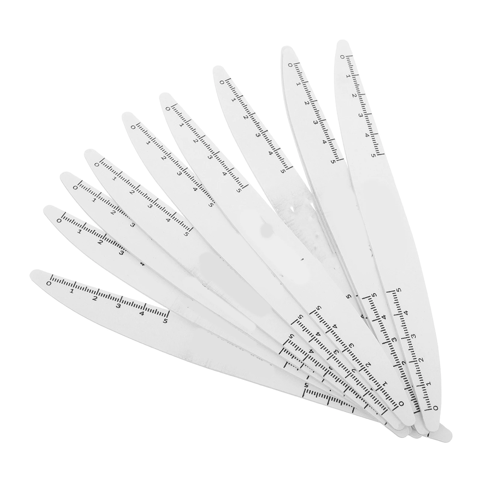 

10Pcs Willow Leaf Shaped Nail Files Professional Manicure Tool for Polishing Shaping Buffing Natural Nails