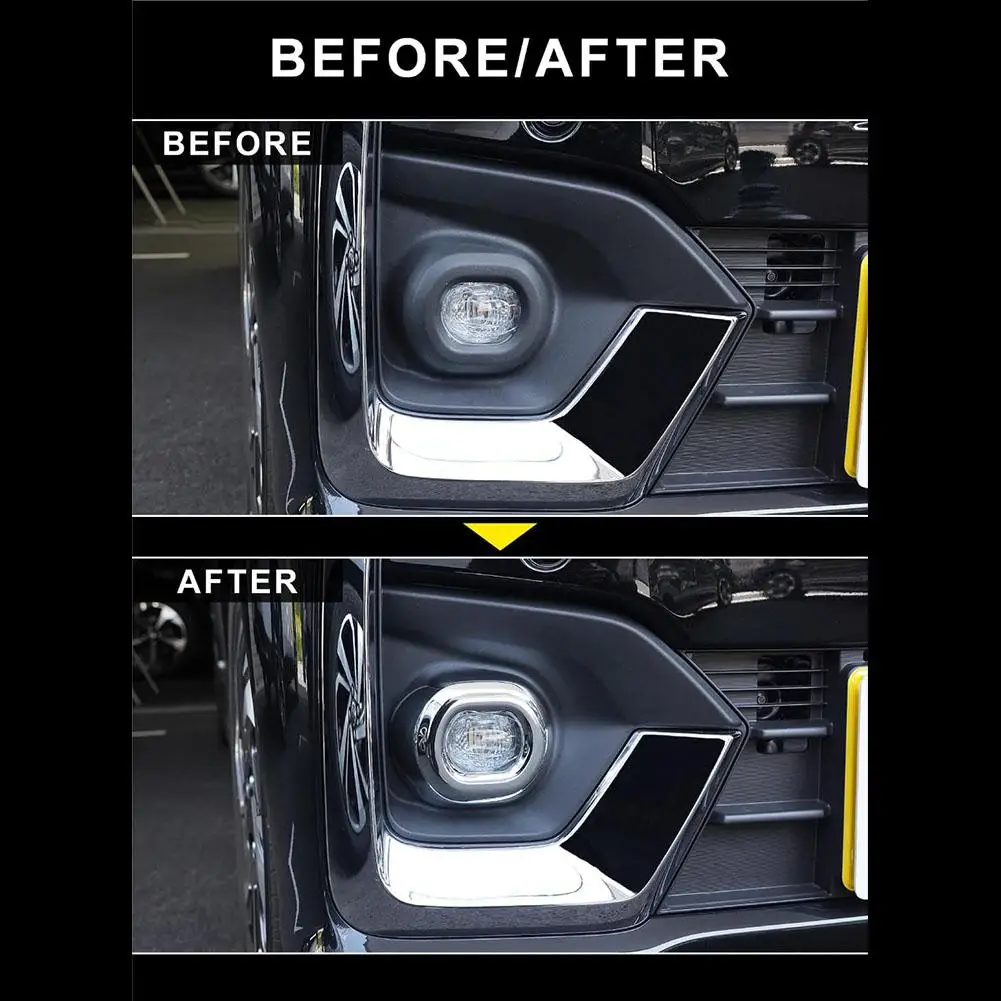 Car Front Fog Light Frame For Spacia Custom M K04 2024 Series Models Electroplating Light Trim Rings Garnish Accesso Y3w7