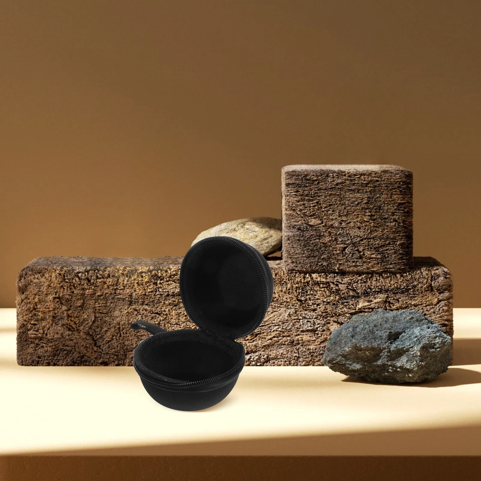 Bolsa de armazenamento de bola de força de aperto, organizador compacto, à prova d'água, interior macio, alça de transporte para viagens fitness