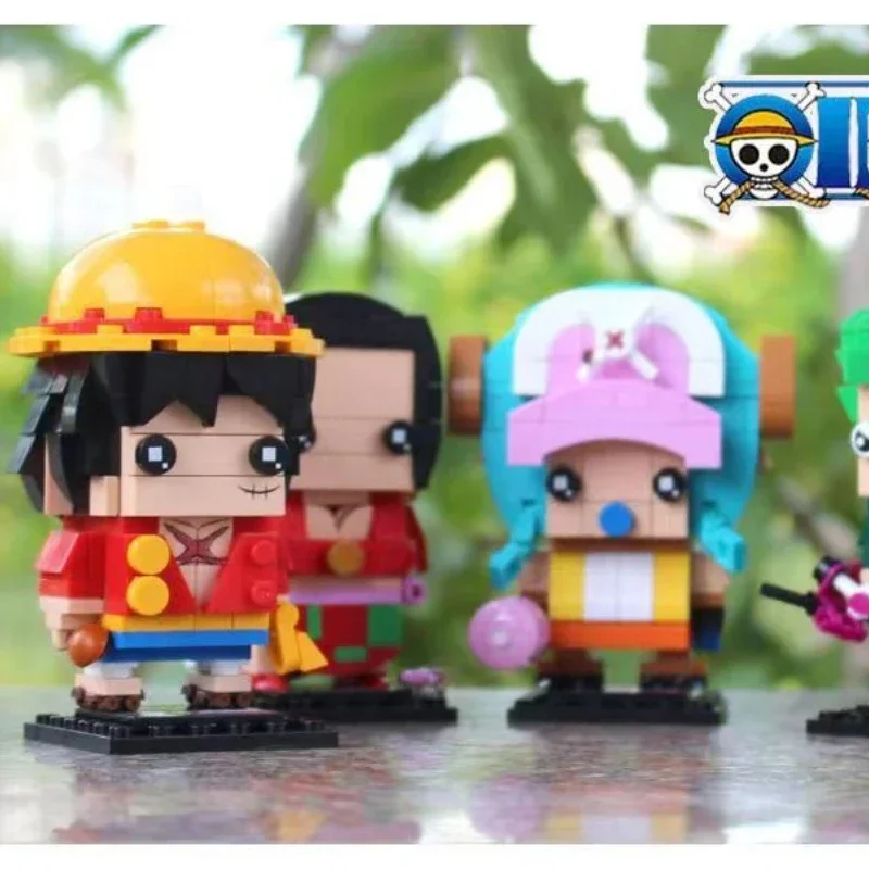 New One Piece Anime Figure Roronoa Zoro Building block toy Straw Hat Luffy Animation model toy Desktop Decoration Gift Boy Girl