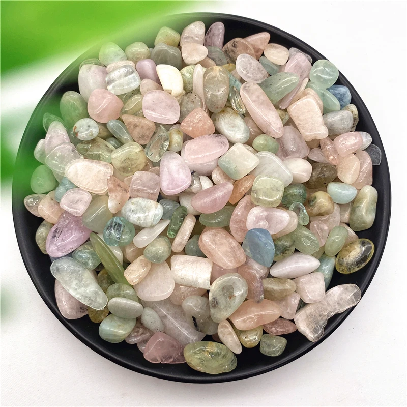 50g Natural Morganite Irregular Gem Chips Healing Stones Chips Jewelry Making DIY Home Decor Natural Stones and Minerals