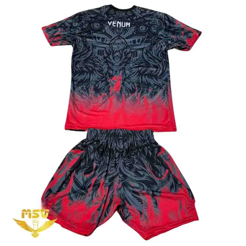 Meistverkaufte Outdoor-Sport-Freizeit-Sets für Herren und Damen mit Kurzarm-Oberteil und Kurzhose; Kampfsport- und Boxbekleidung – Detail 7