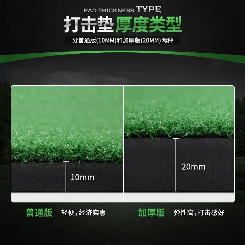 PGM 1/1.25/1.5m Indoor Outdoor Golf Swing Trainer Artificial Putting Green Lawn Mats Driving Range Clubs Practice Cushion DJD002