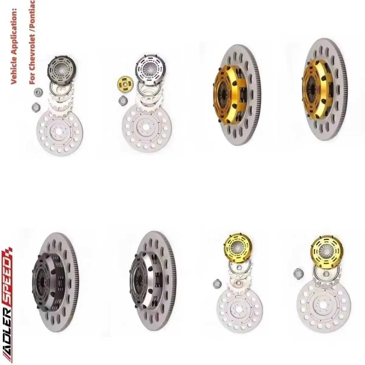 NEW ADLERSPEED Racing Single/Twin Disc/Triple Disc KIT for Chevrolet Camaro Z28, SS/Corvette Z06/Pontiac GTO 5.7L LS1/6