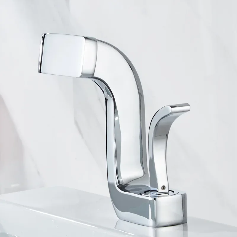 Rubinetto da bagno Ottone Oro Bianco Rubinetto per lavabo da bagno Miscelatore acqua calda e fredda Rubinetto per lavabo Rubinetto da piano nero e oro