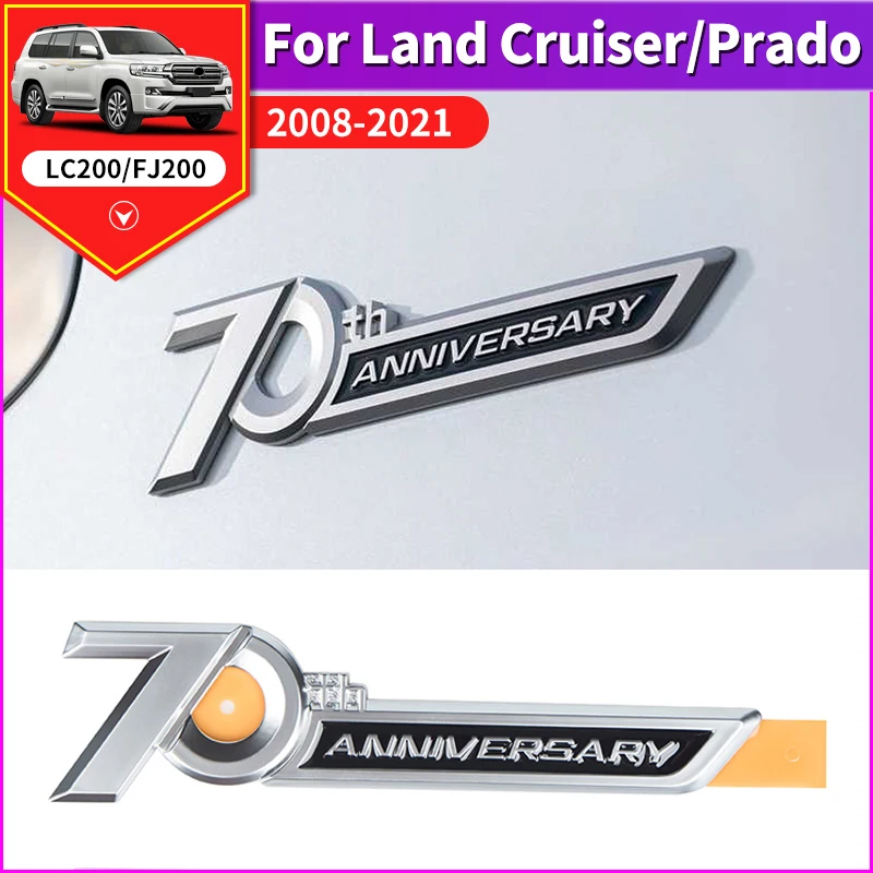 

For 2008-2022 Toyota Land Cruiser 300 200 Lc300 LC200 70th Anniversary Logo Decoration Label Appearance Decoration Accessories