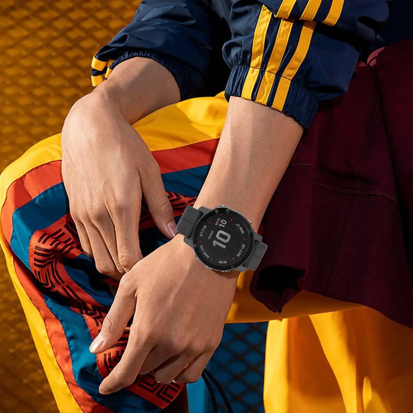 1:1 Fenix7 Watch Band For Garmin Fenix 8 47mm 51mm E 7 7X 6 6X 5 5X/Epix Pro/Enduro 3 QuickFit 22mm 26mm Silicone Strap Bracelet