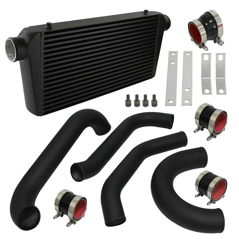 

Intercooler Front Mount Piping Kit for 1993-1998 Toyota Supra MK4 2JZ-GTE JZA80 2JZGTE Engine Twin Turbo 3.0L MKIV Black/Silver