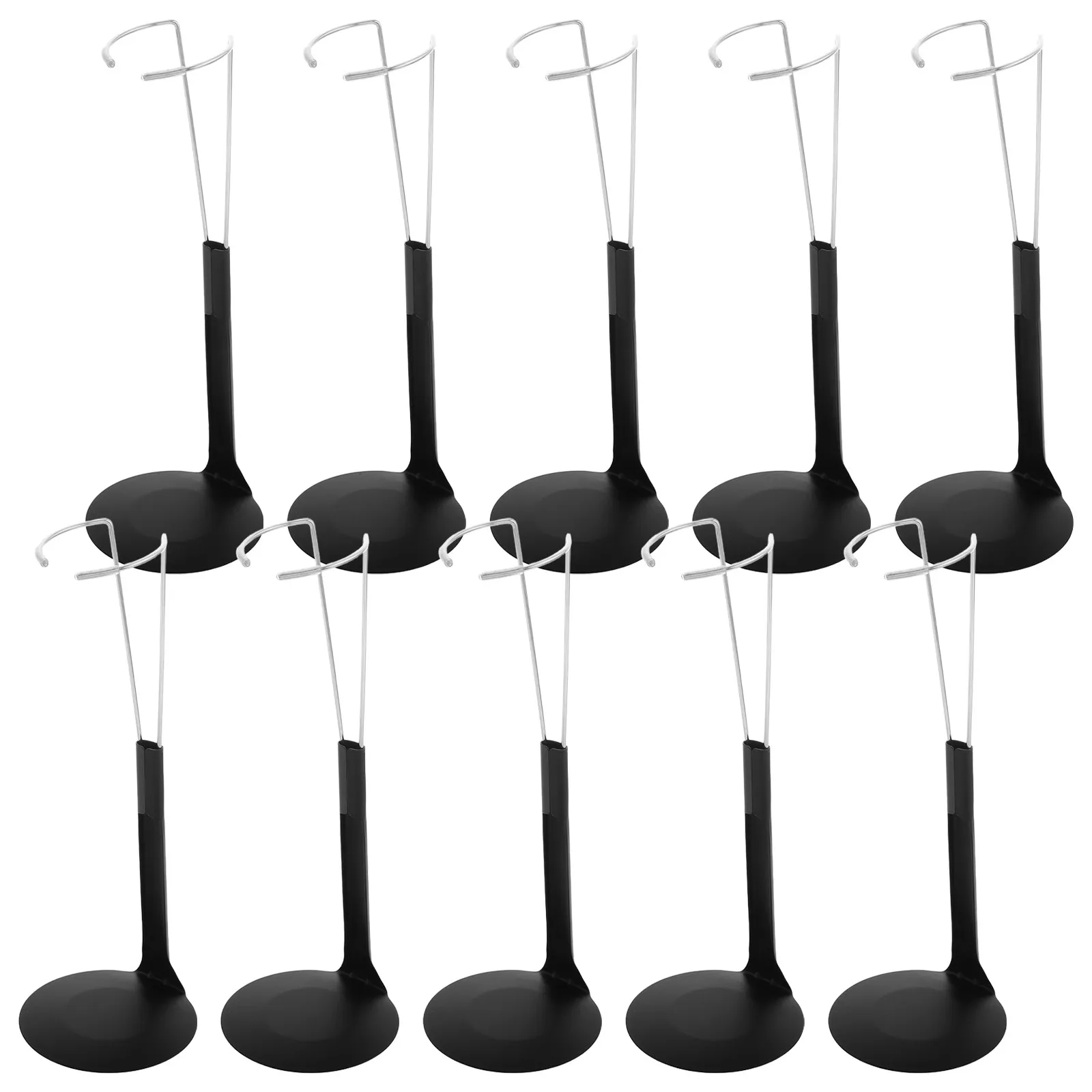 

10Pcs Sturdy Metal Figure Stand Adjustable Height Display Rack for Action Figures Collectibles Lightweight Portable for Travel