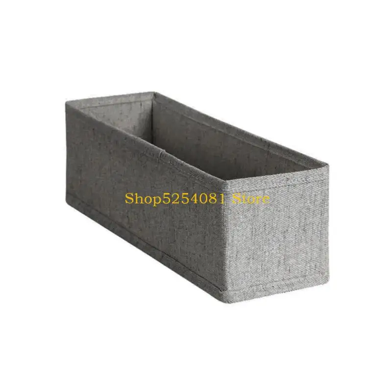 AXYC Sturdy Cotton Linen Fabric Closet Organizers Accessory for Delicate Clothing Foldable Storage Box with Drawer Systems