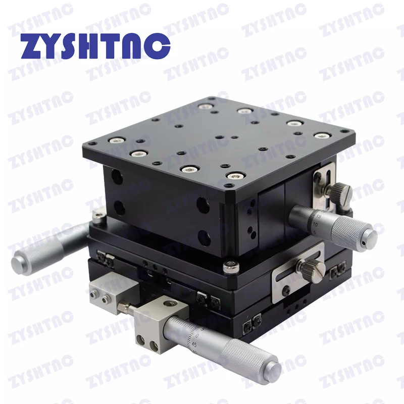 Imagem -05 - Estação de Corte Xyz-axis Plataforma de Deslocamento Manual Estágio Linear Mesa Deslizante Xyz60-lm Ld40 60 80 90 125-rm 40x40 mm 60x60 mm