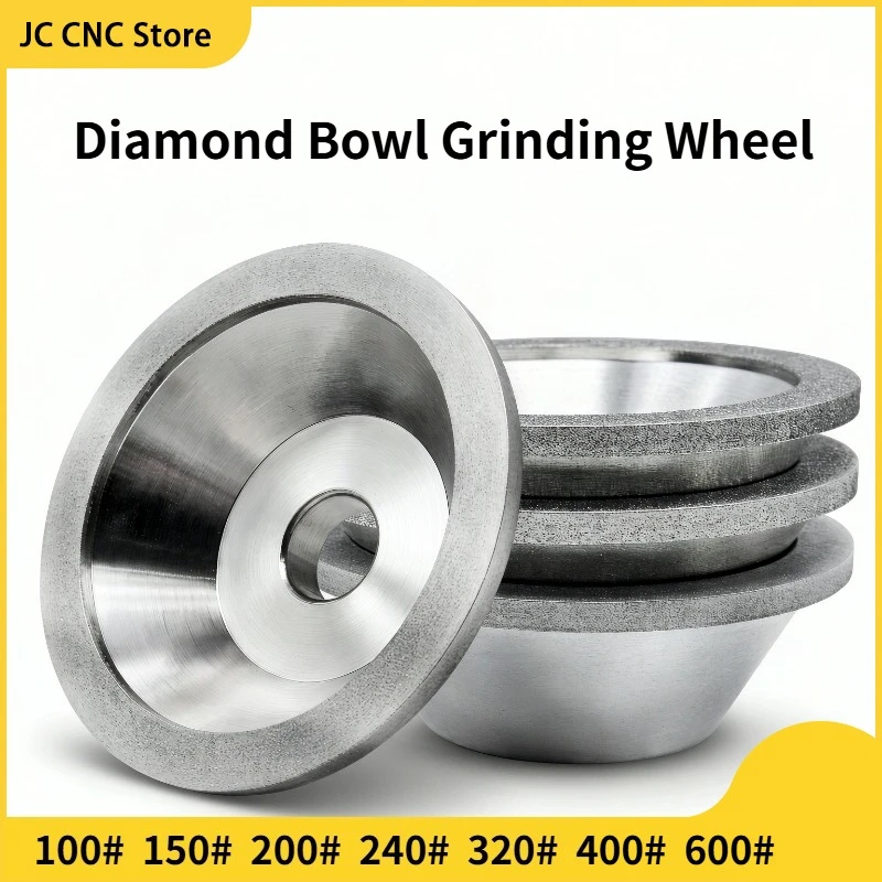 100mm-600mm 11C9 SDC Diamond Grinding Wheel Cup Diamond Wheels DIsc Grinding Tool For Sharpener Grinder Milling Cutter
