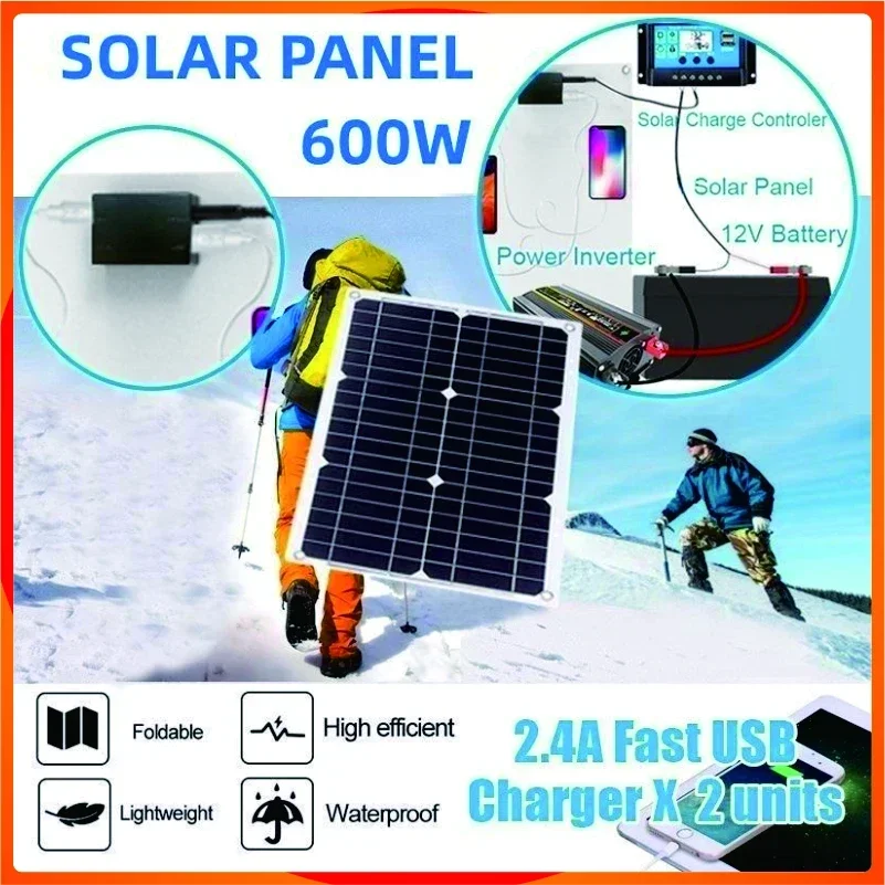 Imagem -03 - Energia Solar Geração Painel Inversor 4000w 110v220v Solar 18w Controlador Tela Led Placa de Carregamento Inteligente