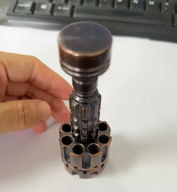EDC revolver screwdriver copper fidget decompression toy